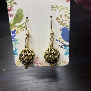 One of a Kind Handmade Metal Fish Hook Earrings